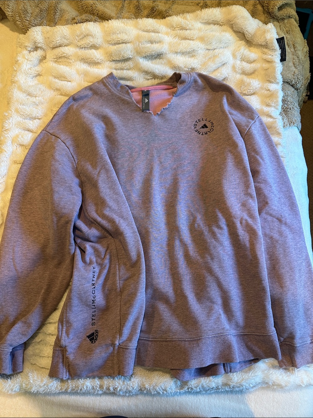 Stella McCartney for Adidas Lavender Crewneck Pullover